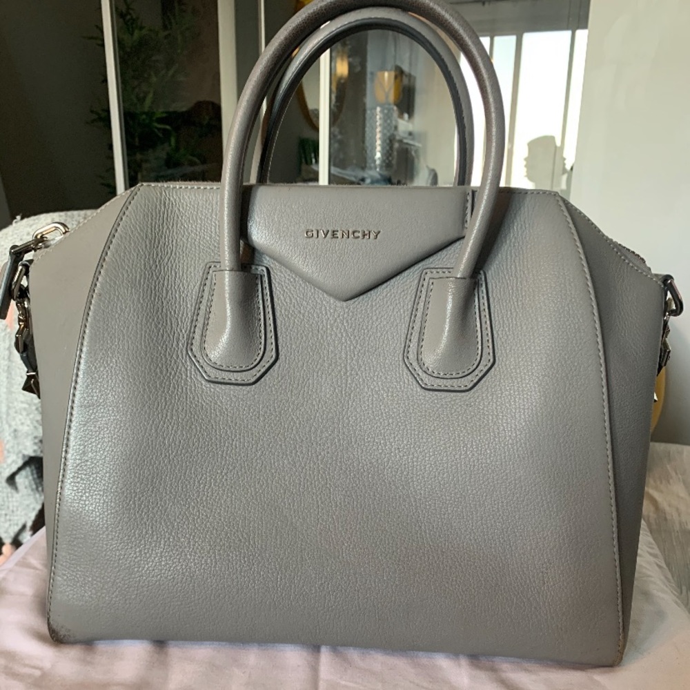 Grey Givenchy tote, Large Antigona. $2250
